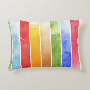 great watercolor background - watercolor paints 5 decorative cushion