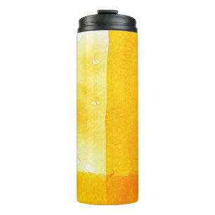 Great watercolor background - watercolor paints on thermal tumbler