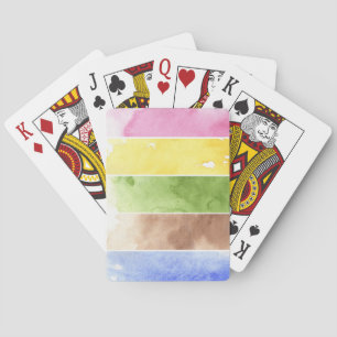 great watercolor background - watercolor paints playing cards