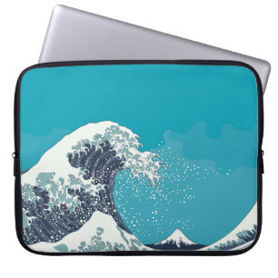 Great Wave and Mount Fuji vintage japanese woodcut Laptop Sleeve