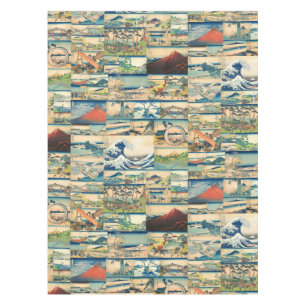 Great Wave Hokusai Mount Fuji Japanese Prints Tablecloth