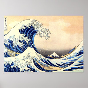 great wave hokusai poster