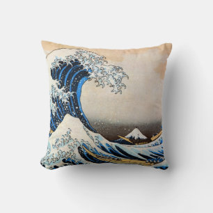 Great Wave, Hokusai, Ukiyo-e Cushion