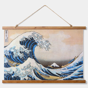 Great Wave, Hokusai, Ukiyo-e Hanging Tapestry