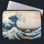 Great Wave, Hokusai, Ukiyo-e Laptop Sleeve<br><div class="desc">Katsushika Hokusai (October or November 1760 – May 10, 1849)was a Japanese artist,  ukiyo-e painter and printmaker of the Edo period. In his time, he was Japan's leading expert on Chinese painting. Born in Edo (now Tokyo),  Hokusai is best-known as author of the woodblock print series Thirty-six Views of Mount Fuji ( Fugaku Sanjūroku-kei c. 1831) which includes the internationally recognised print,  The Great Wave off Kanagawa, created during the 1820s....</div>