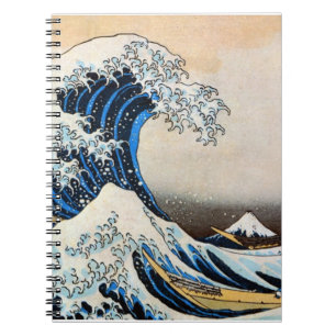 Great Wave, Hokusai, Ukiyo-e Notebook