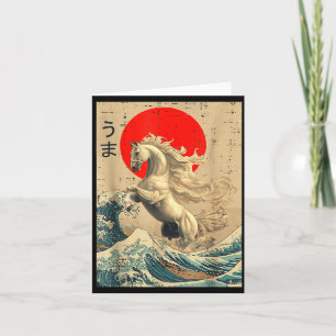 Great Wave Kanagawa Japanese New Year 2026 Year Of Card