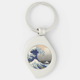 Great Wave Kanagawa Japanese Painting Key Ring