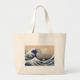 Great Wave Kanagawa Japanese Painting Large Tote Bag