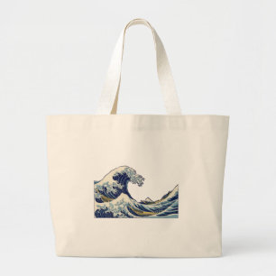 Great Wave Kanagawa Japanese Painting Large Tote Bag