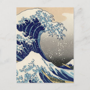 Great Wave Kanagawa Japanese Painting Postcard