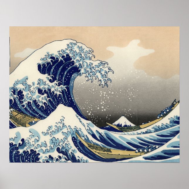 Great Wave Kanagawa Japanese Painting Poster (Front)