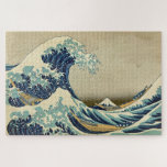 Great Wave Kanagawa Vintage Illustration Japanese Jigsaw Puzzle<br><div class="desc">Vintage Sea & Landscape Paintings and Illustrations</div>
