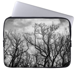 Great wave of trees laptop sleeve