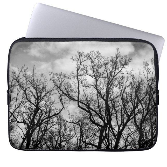 Great wave of trees laptop sleeve (Front)