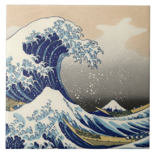 GREAT WAVE OFF KANAGAWA CERAMIC TILE