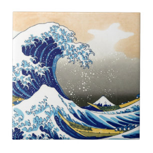 Great Wave off Kanagawa ~ Hokusai Ceramic Tile