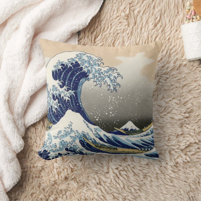 Great Wave off Kanagawa | Hokusai | Cushion (Blanket)