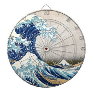 Great Wave Off Kanagawa Hokusai Japanese Fine Art Dartboard