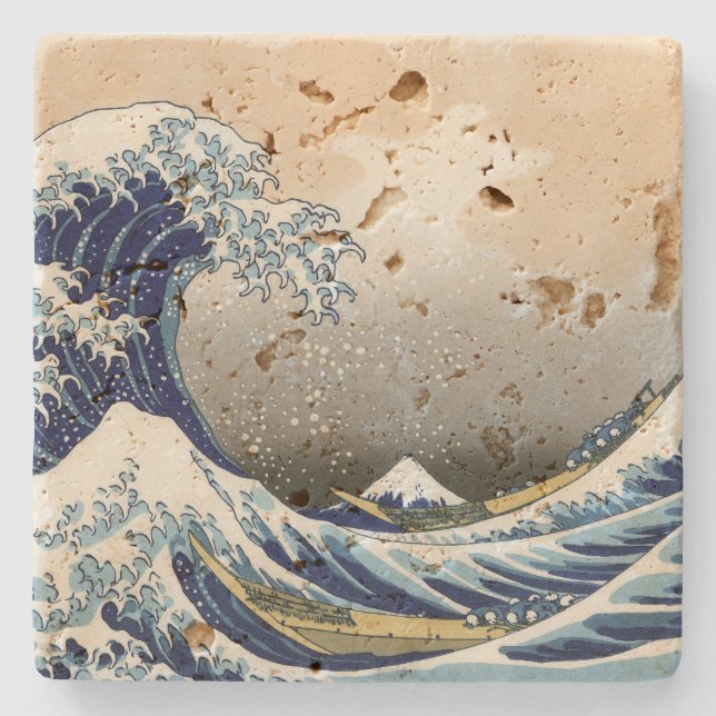 Great Wave off Kanagawa | Hokusai | Stone Coaster (Front)