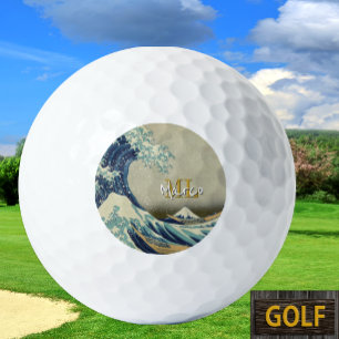 Great Wave off Kanagawa & Japanese Art /Japan Golf Balls