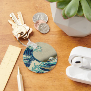 Great Wave off Kanagawa & Japanese Art /Japan Key Ring