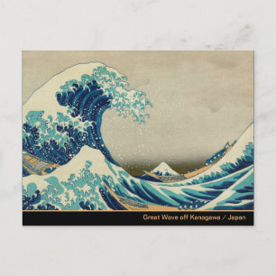 Great Wave off Kanagawa & Japanese Art /Japan Postcard