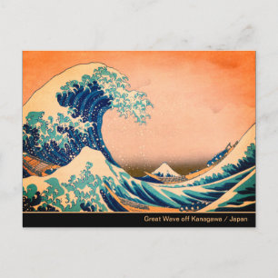 Great Wave off Kanagawa & Japanese Art /Japan Postcard