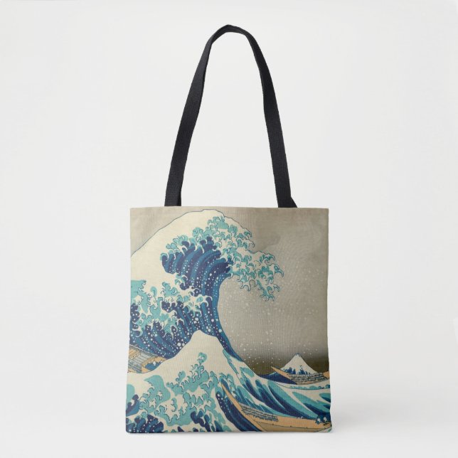 Great Wave off Kanagawa & Japanese Art /Japan Tote Bag (Front)
