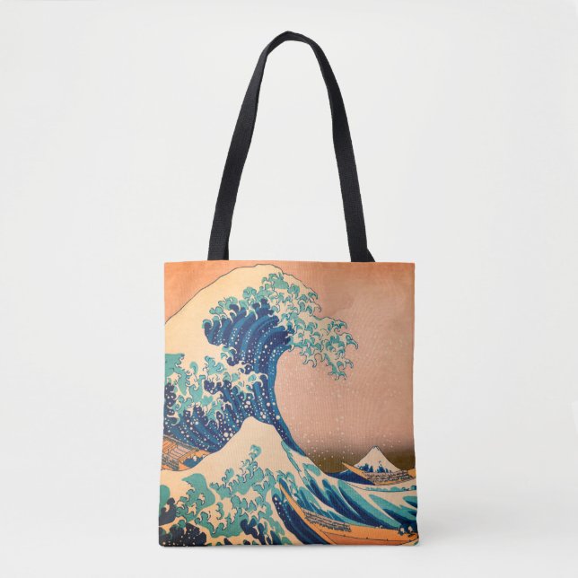 Great Wave off Kanagawa & Japanese Art /Japan Tote Bag (Front)