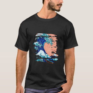 Great Wave Off Kanagawa Japanese Art Style T-Shirt