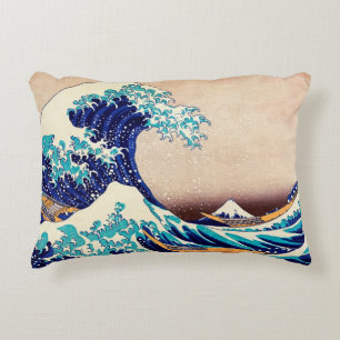 Great Wave Off Kanagawa Japanese Vintage Fine Art Decorative Cushion
