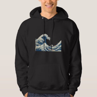 Great Wave off Kanagawa Katsushika Hokusai Surfing Hoodie