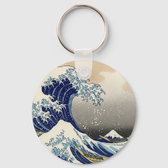 Great Wave off Kanagawa Key Ring (Front)