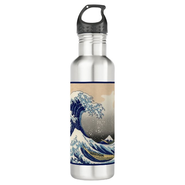 Great Wave off Kanagawa & Mount Fuji Japan Sea 710 Ml Water Bottle (Front)