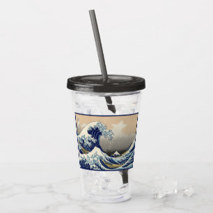 Great Wave off Kanagawa & Mount Fuji Japan Sea Acrylic Tumbler
