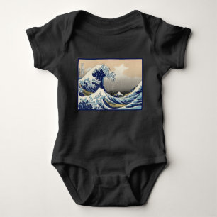 Great Wave off Kanagawa & Mount Fuji Japan Sea Baby Bodysuit