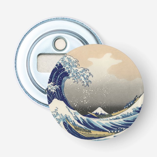 Great Wave off Kanagawa & Mount Fuji Japan Sea Bottle Opener (Front)