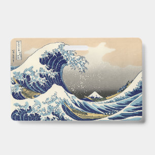 Great Wave off Kanagawa & Mount Fuji Japan Sea ID Badge