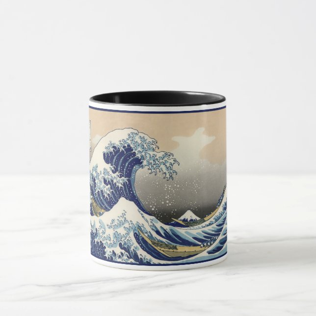 Great Wave off Kanagawa & Mount Fuji Japan Sea Mug (Center)