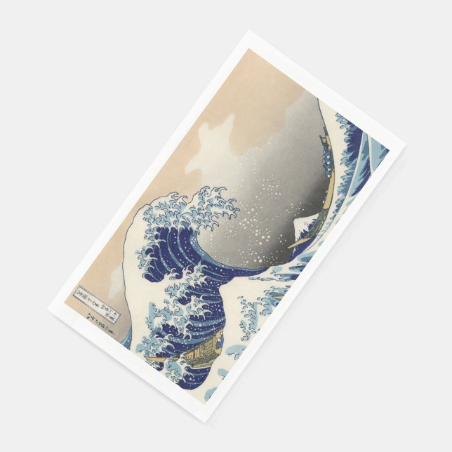 Great Wave off Kanagawa & Mount Fuji Japan Sea Napkin (Corner)