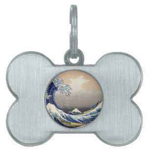 Great Wave off Kanagawa & Mount Fuji Japan Sea Pet ID Tag