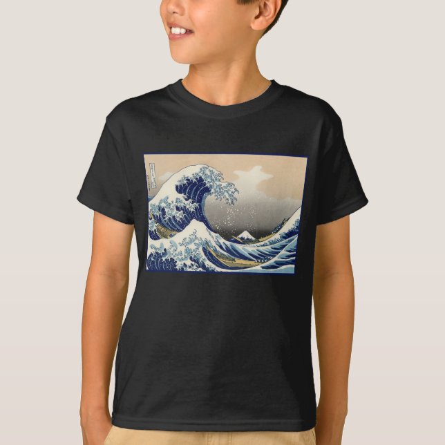 Great Wave off Kanagawa & Mount Fuji Japan Sea T-Shirt (Front)