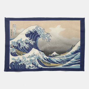 Great Wave off Kanagawa & Mount Fuji Japan Sea Tea Towel