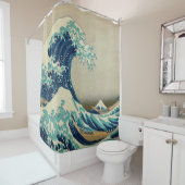 Great Wave Off Kanagawa Shower Curtain (In Situ)