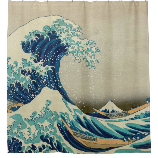 Great Wave Off Kanagawa Shower Curtain (Front)