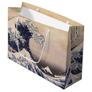 Great Wave Off the Coast of Kanagawa by Hokusai Large Gift Bag