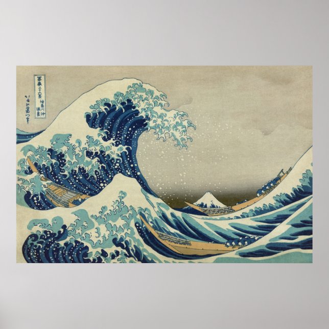 Great Wave Off the Coast of Kanagawa by Hokusai Poster (Front)