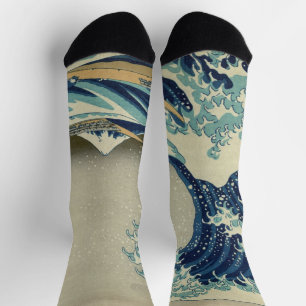 Great Wave Off the Coast of Kanagawa by Hokusai Socks