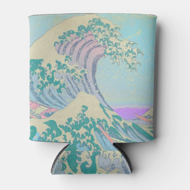 Great Wave Pastel Can Cooler (Front)